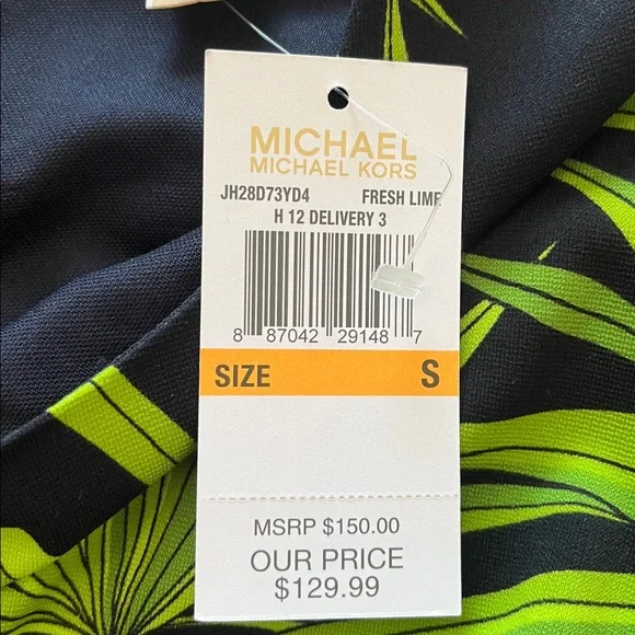 NWT Michael Kors Fresh Lime Dress - Picture 7 of 9